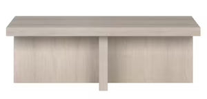 Elna 44 in. Alder White Rectangle MDF Top Coffee Table! (NEW IN BOX)