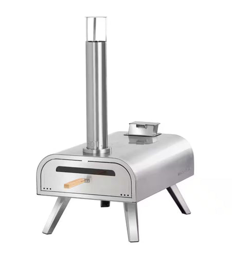MASTER COOK
16 in. Wood Pellet Pizza Oven in Stainless Steel, Portable Outdoor Pizza Grill