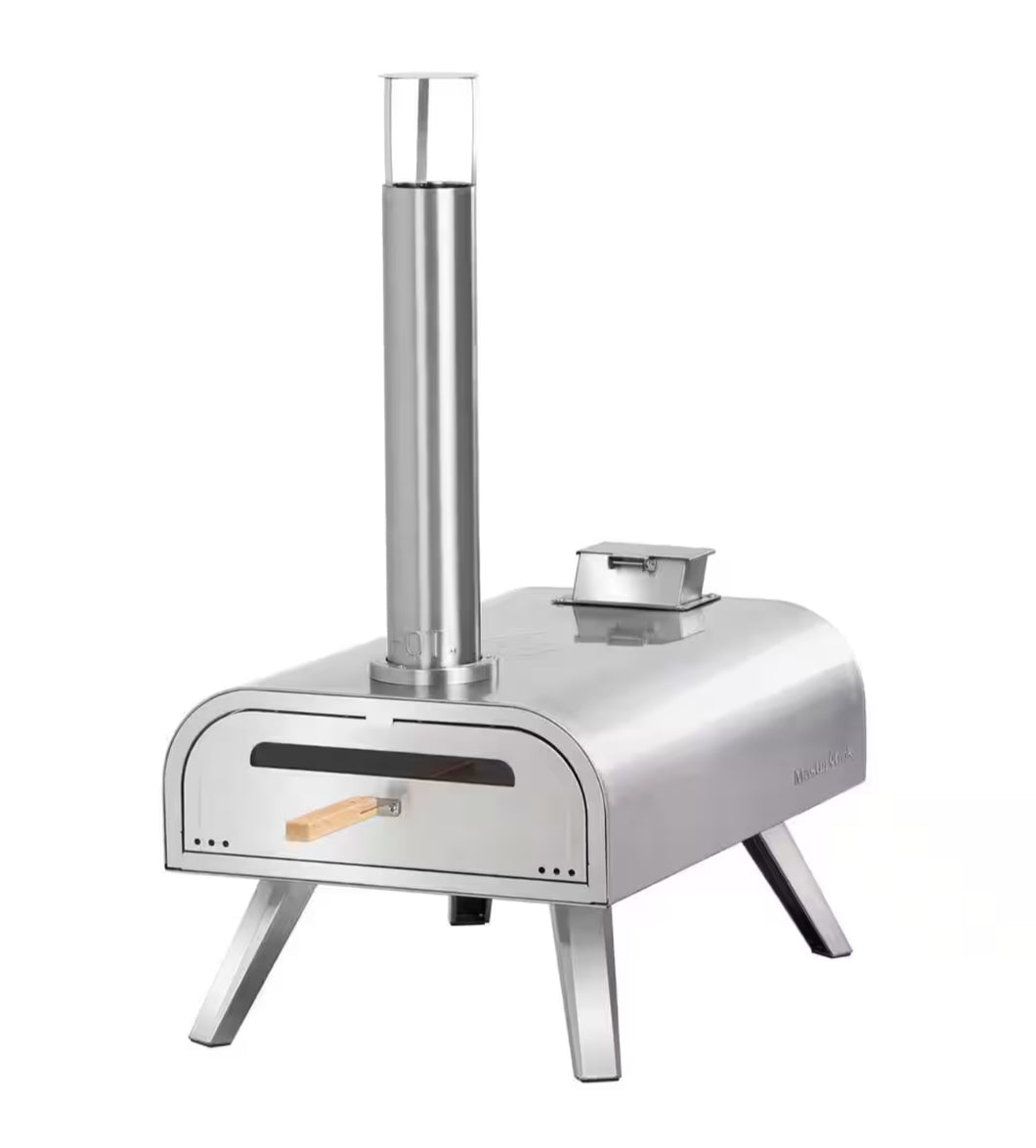 MASTER COOK
16 in. Wood Pellet Pizza Oven in Stainless Steel, Portable Outdoor Pizza Grill