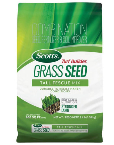 Scott’s Turf Builder 2.4 lbs Grass Seed Tall Fescue Mix!! BRAND NEW BAG!!