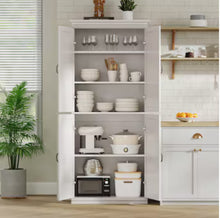 GarveeLife 70-in Tall Kitchen Pantry Cabinet with 2 Doors and 3 Adjustable Shelves Modern Freestanding Storage Cupboard- WE DO NOT SHIP!!