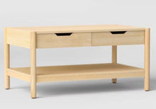 Scandi Coffee Tables Table With Drawers Natural - Room Essentials! (NEW IN BOX)
