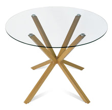 Oliver 39” Modern Round Glass Dining Table!! NEW IN BOX!!