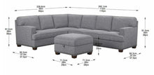 Thomasville Emilee Fabric Sectional with Storage Ottoman!! DEPARTMENT STORE RETURN, VERY CLEAN(PLEASE READ DESCRIPTION)!!