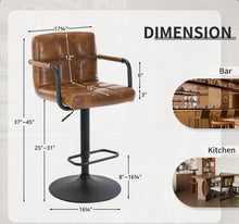 Penacook Swivel Adjustable Height Bar Stool (Set of 2)- WE DO NOT SHIP!!