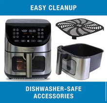 Kenmore 8 Qt. Silver Air Fryer with Digital Touch Screen, 12-Cooking Presets!! NEW IN BOX!!