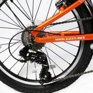 ZiZZO Via 7 Speed 20" Folding Cruiser Bike - Metallic Orange! (NEW & ASSEMBLED)