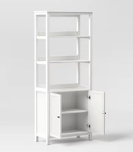 72" Bookcase Traditional With Three Open Shelves and Cabinet Classic White - Room Essentials! (NEW IN BOX)