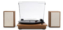 Victrola The Kingfield Bluetooth Record Player Shelf System with Bookshelf Speakers: Belt Drive, 3-Speed, 3.5mm Jack!! NEW IN BOX!!