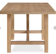 Grant Wood Dining Table Rustic Beige - Finch: Modern Farmhouse Style, Seats Six, Trestle Base! (NEW IN BOX - TABLE ONLY!)