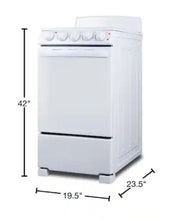 Summit 20 in. 2.3 cu. ft. Electric Range in White!! BRAND NEW!!