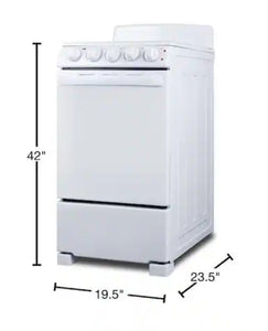Summit 20 in. 2.3 cu. ft. Electric Range in White!! BRAND NEW!!