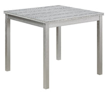 Square Solid Wood Dining Room Table, Gray!! NEW IN BOX!!