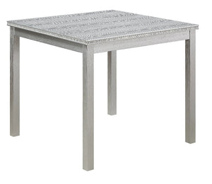 Square Solid Wood Dining Room Table, Gray!! NEW IN BOX!!