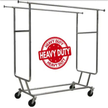 Metallic Metal Clothes Rack 60 in. W x 64 in. H! (NEW & ASSEMBLED)