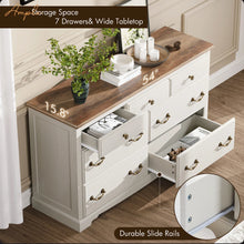 Ingberg Farmhouse 7 Chest Of Drawers For Bedroom, White - WE DO NOT SHIP!!