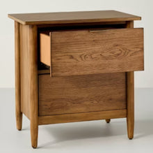 2 Drawer Modern Wood Nightstand - Hearth & Hand with Magnolia! (NEW IN BOX)