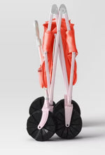 Flat Folding Wagon without Cargo Net, Coral! (NEW - SMALL SMUDGE INSIDE)