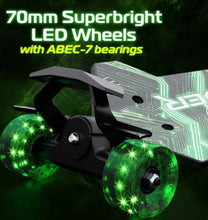 Melo SideWinder Kick Scooter - Green: Steel & Aluminum Frame, Lights Up! (NEW IN BOX)