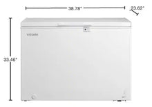 Vissani 8.8 cu. ft. Manual Defrost Convertible Chest Freezer with LED Light in White Powered by Hubspace!! BRAND NEW(MINOR DENTS FROM SHIPPING)!!