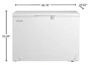 Vissani 8.8 cu. ft. Manual Defrost Convertible Chest Freezer with LED Light in White Powered by Hubspace!! BRAND NEW(MINOR DENTS FROM SHIPPING)!!