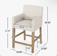 Alighiero Solid Wood Stool