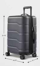 Hardside Carry On Spinner Suitcase - Open Story, Gray!! NEW!!