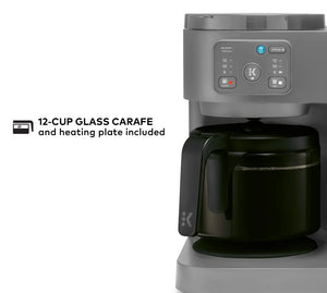 Keurig K-Duo Essentials, Hot & Iced Single-Serve K-Cup Pod Coffee Maker & Carafe, Moonlight Grey!! BRAND NEW!!