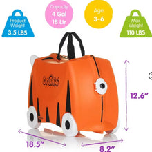 Trunki Kids' Ride-On Hardside Carry On Suitcase! (NEW)