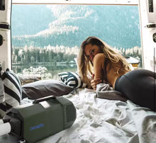 Hoore 1450 BTU (DOE SACC) 100-Volt Inverter Quiet Portable Outdoor Air Conditioner for Tent for 50 Sq. Ft. in Green! (NEW IN BOX)