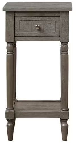 French Country Dark Gray Wirebrush Khloe Accent Table! (NEW IN BOX)