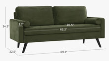 Brumback 70" Velvet Square Arm Sofa - WE DO NOT SHIP!!