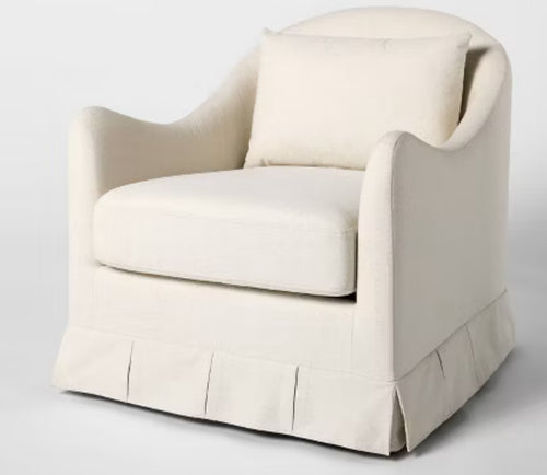 Box Pleat Upholstered Chair - Threshold! (NEW IN BOX)