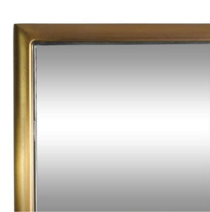 Smythe 83 in. x 18 in. Modern Rectangle Framed Brushed Brass Accent Mirror! (NEW IN BOX)