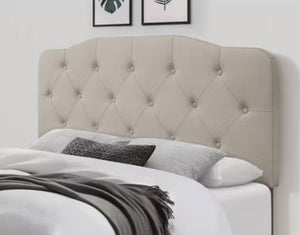 Home Design Angela Headboard, Warm Grey, Queen! (NEW IN BOX)