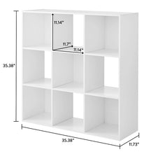 Mainstays 9-Cube Storage Organizer, White!! NEW IN BOX!!