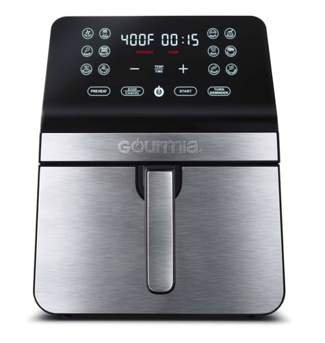 Gourmia 8qt Digital Air Fryer, with 12 One-Touch Functions & Guided Cooking - Stainless Steel!! NEW IN BOX!!