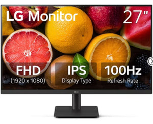 LG Electronics 27" IPS Full HD 100Hz Borderless Design Monitor: HDMI, Adjustable Tilt! (NEW IN BOX)