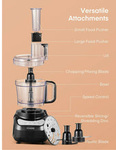 12 Cup Food Processor, 6 Functions for Chopping, Slicing, Shredding Purees & Dough- new in box ￼