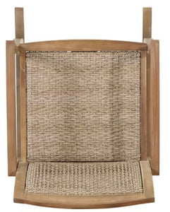 Welby Outdoor Acacia Wood/Wicker Rocking Chair, Set of 2, Light Brown - Christopher Knight Home: Weather-Resistant, Rustic Patio Furniture! (NEW IN BOX)