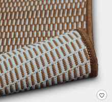 4'x6' Micro Dash Rectangular Woven Outdoor Area Rug Tan- new