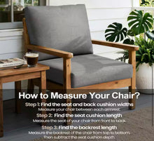 27.6 in. x 24.4 in. 4-Piece Outdoor Deep Seat Cushion for Patio Sofa and Couch in Light Gray! (NEW IN BOX)