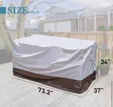 73.2 in. L x 37 in. W x 34 in. H Beige Patio Furniture Cover! (NEW IN BOX)