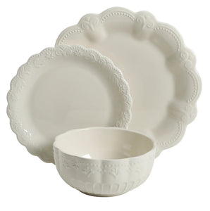 The Pioneer Woman Toni 24-Piece Linen Dinnerware Set!! NEW IN BOX!!