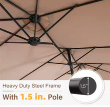 PHI VILLA

13 ft. Market No Weights Patio Umbrella 2-Side in Beige- new in box