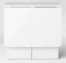 Drop Leaf Dining Table with Storage Shelves White - Room Essentials! (NEW IN BOX)