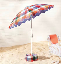 6' Round Beach Umbrella Checkered - Room Essentials! (NEW)