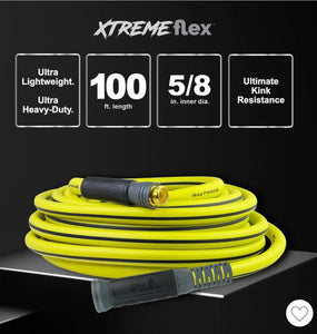 Ray Padula PRO, ultra heavy-duty Xtreme Flex hybrid polymer garden hose- 100 ft long- new- a little dirty from shipping