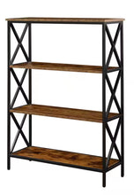 Convenience Concepts

Tucson 41.5 in. Tall Barnwood/Black Particle Board 4-Shelf Accent Bookcase with Metal Frame