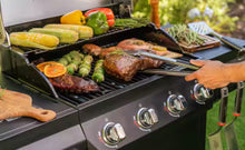 Nexgrill 4-Burner Propane Gas Grill in Black with Stainless Steel Main Lid- new in box!